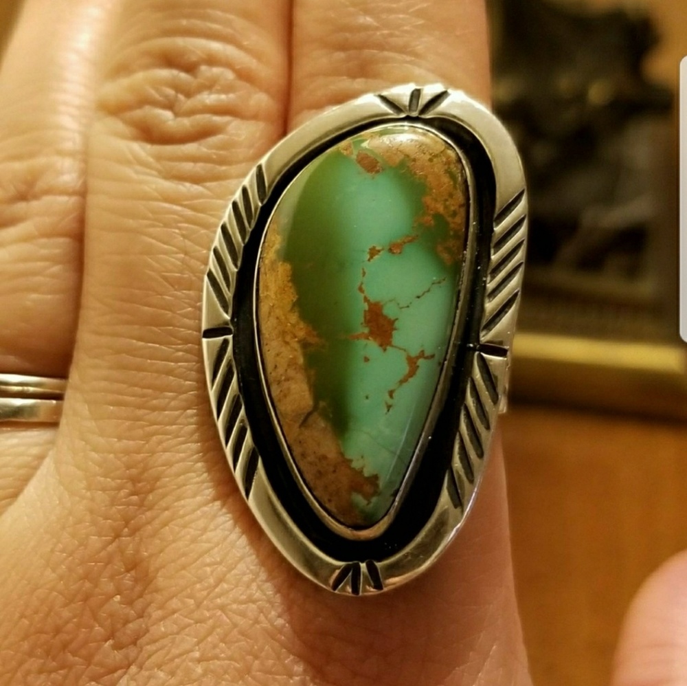 🚫SOLD🚫 Huge Navajo Sterling Royston Ring.